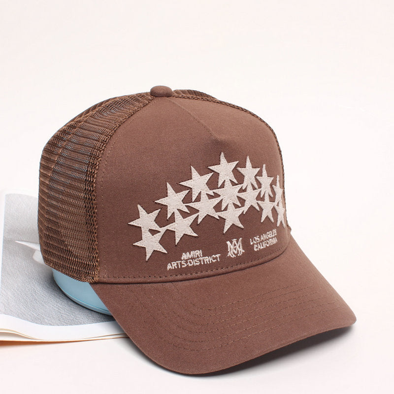 AMIRI star-patch panelled trucker cap