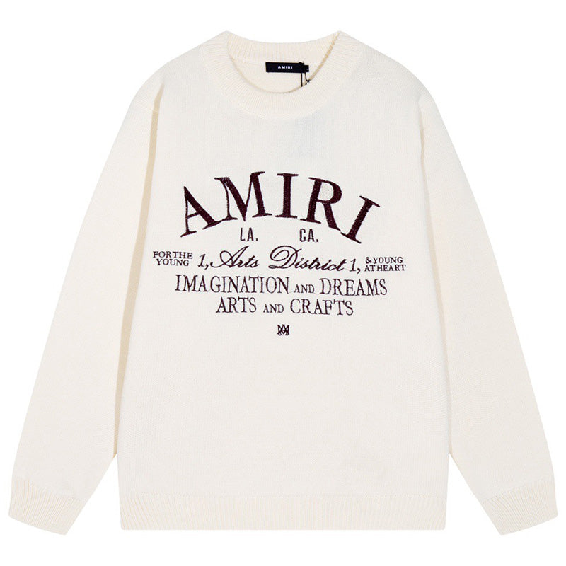 AMlRl Distressed Arts District Cotton Sweaters
