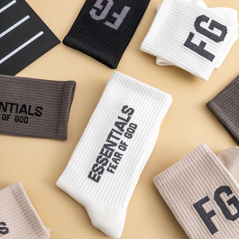 Fear of God FG Vintage Alphabet Socks 2 pairs