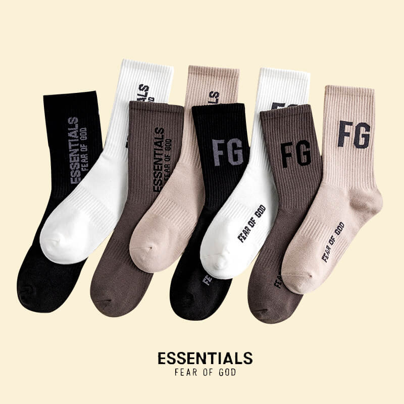 Fear of God FG Vintage Alphabet Socks 2 pairs